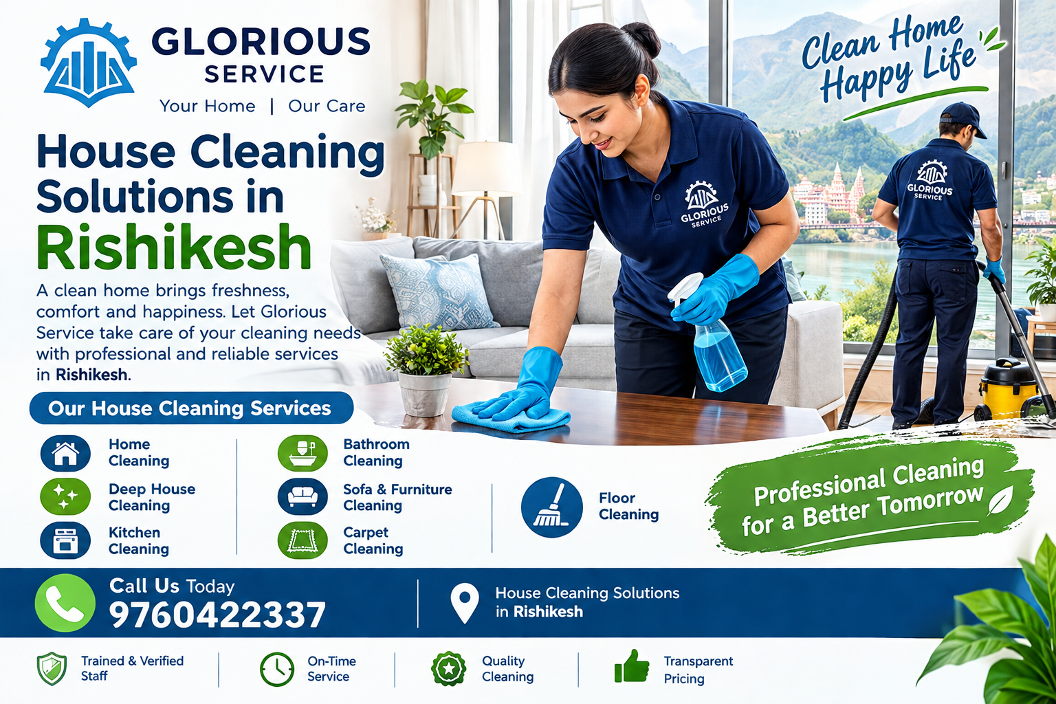 House Cleaning Solutions in Rishikesh | Call - 9760422337